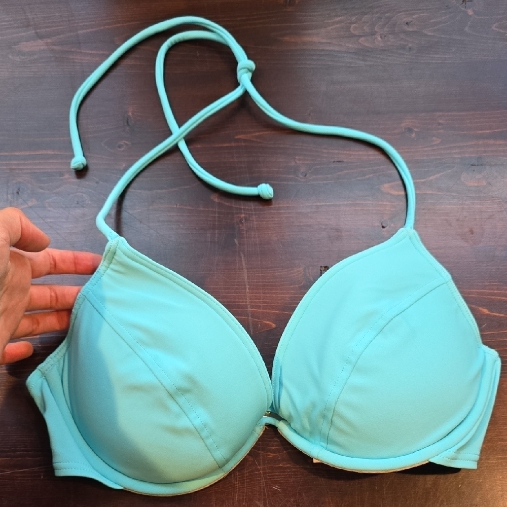 Victoria's Secret Light Blue Bikini Top